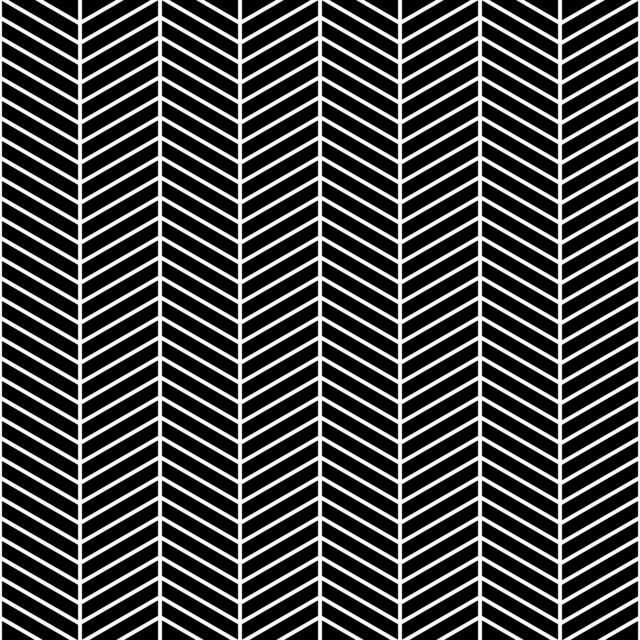 Infinite Hue: "Arrow" pattern available in hundreds of different colors. The Black & White image of the design.
