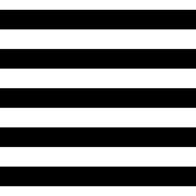 Infinite Hue: "Big Horizontal Stripes" pattern available in hundreds of different colors. The Black & White image of the design.