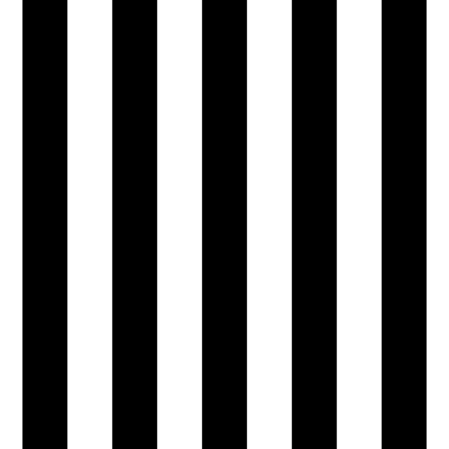 Infinite Hue: "Big Vertical Stripes" pattern available in hundreds of different colors. The Black & White image of the design.