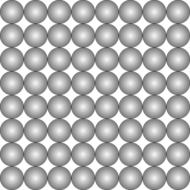 Infinite Hue: "Hot Spots" pattern available in hundreds of different colors. The Black & White image of the design.