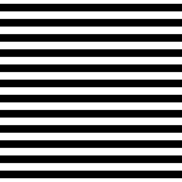 Infinite Hue: "Medium Horizontal Stripes" pattern available in hundreds of different colors. The Black & White image of the design.