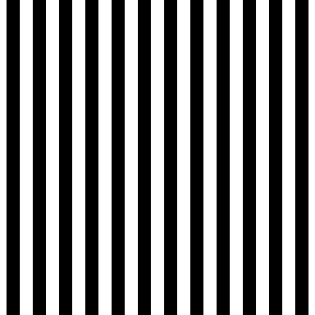 Infinite Hue: "Medium Vertical Stripes" pattern available in hundreds of different colors. The Black & White image of the design.