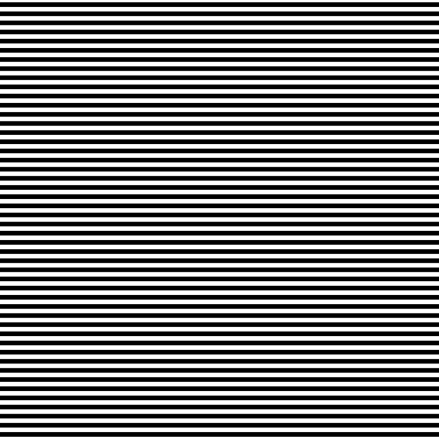 Infinite Hue: "Micro Horizontal Stripes" pattern available in hundreds of different colors. The Black & White image of the design.