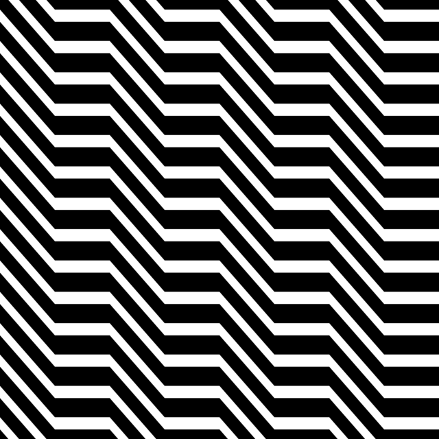 Infinite Hue: "Stairs" pattern available in hundreds of different colors. The Black & White image of the design.