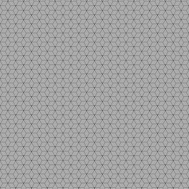 Infinite Hue: "Starring" pattern available in hundreds of different colors. The Black & White image of the design.