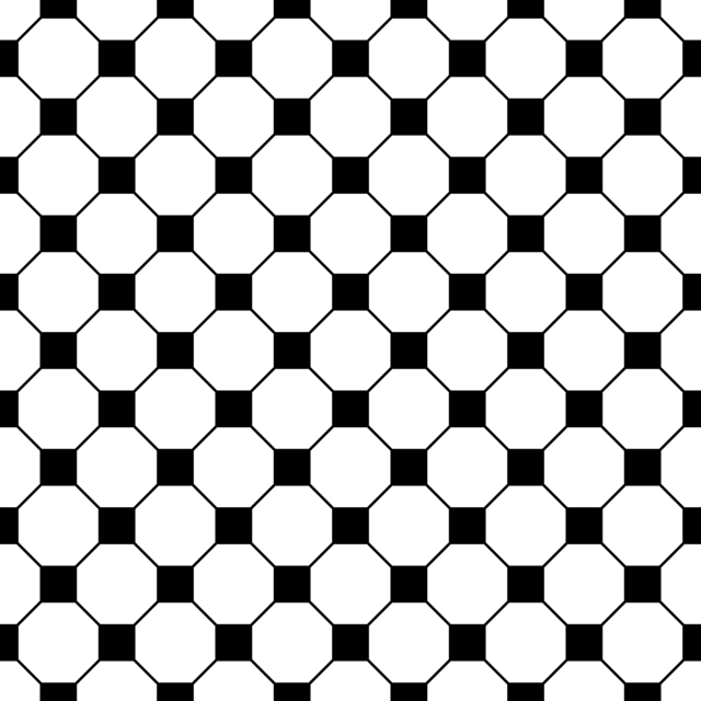 Infinite Hue: "Tiled" pattern available in hundreds of different colors. The Black & White image of the design.
