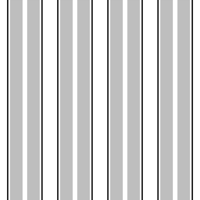 Infinite Hue: "Two Color Picnic Stripes" pattern available in hundreds of different colors. The Black & White image of the design.