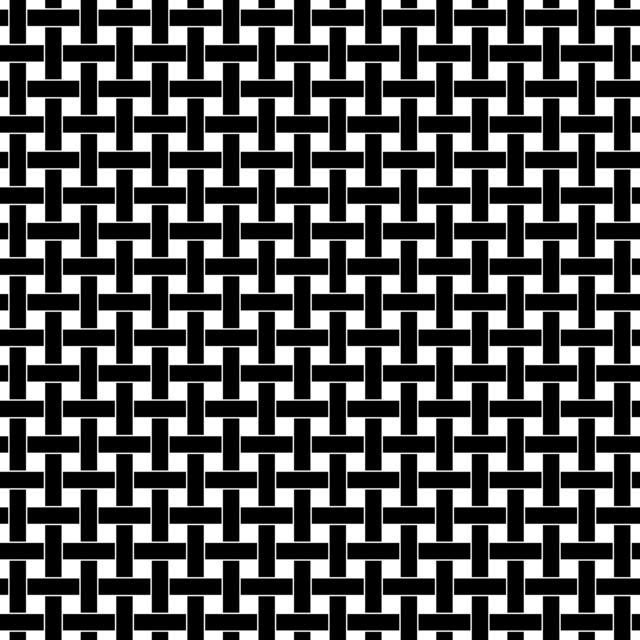 Infinite Hue: "Woven" pattern available in hundreds of different colors. The Black & White image of the design.